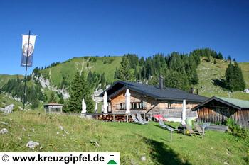 Tölzer Hütte mit Stangeneck