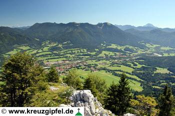 Isartal mit Kampen, Seekarkreuz und Schönberg