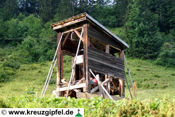 Materialseilbahn an der Stierlochalpe