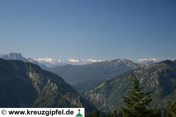 Alpenhauptkamm und Steinplatte
