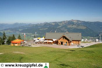 Bärenhütte mit Blick Richtung Geigelstein